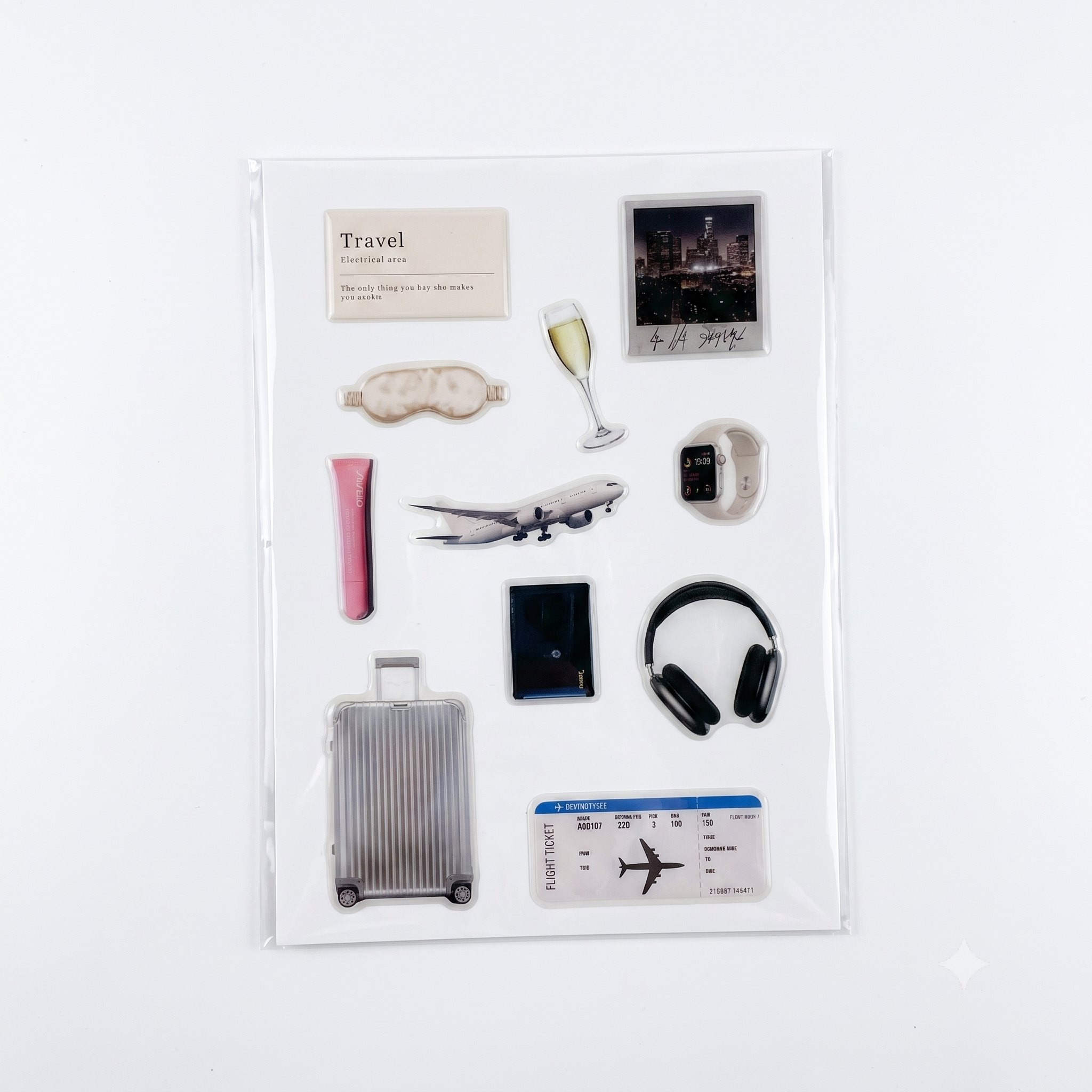 3D Stickers - Travel Essentials