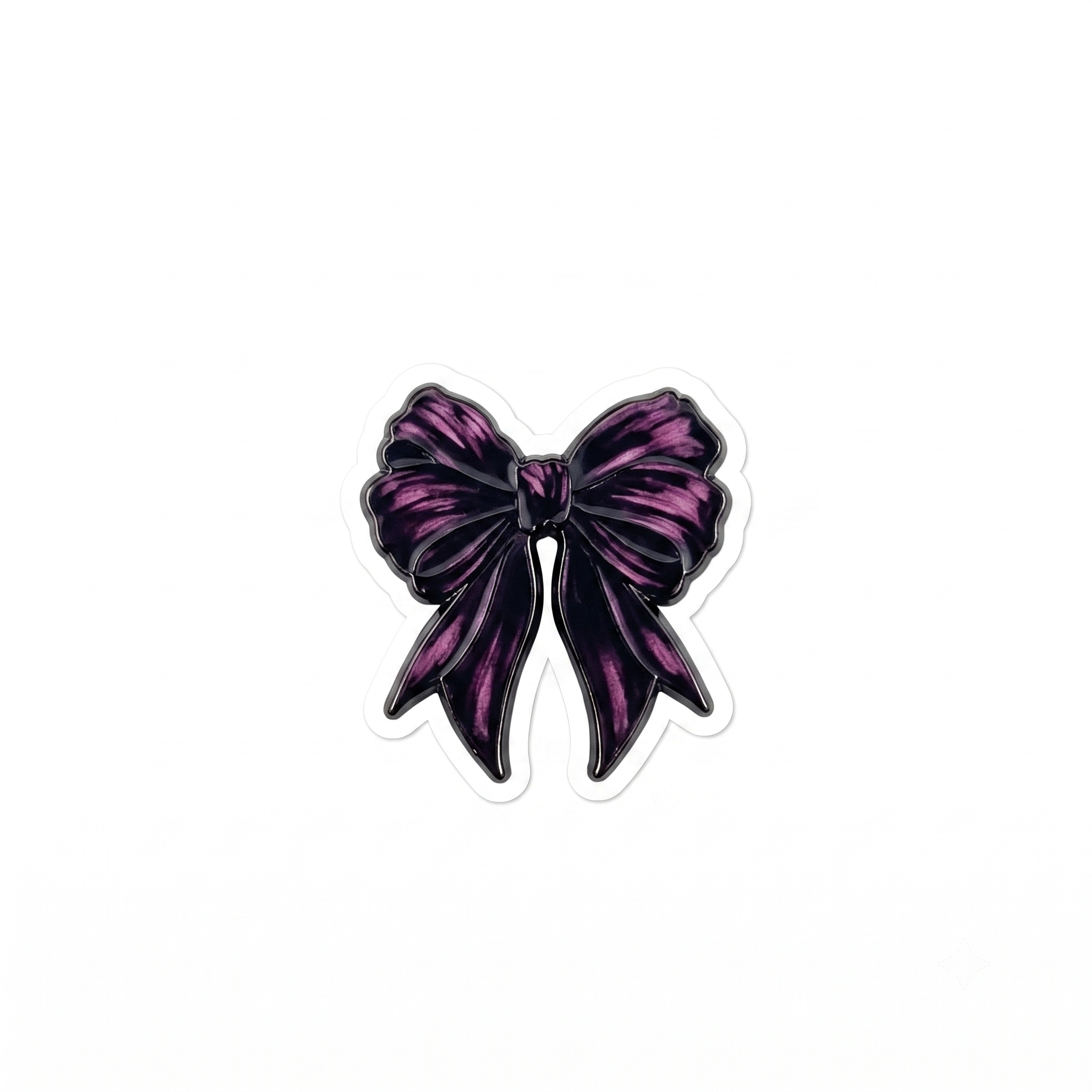 Black Purple Bow