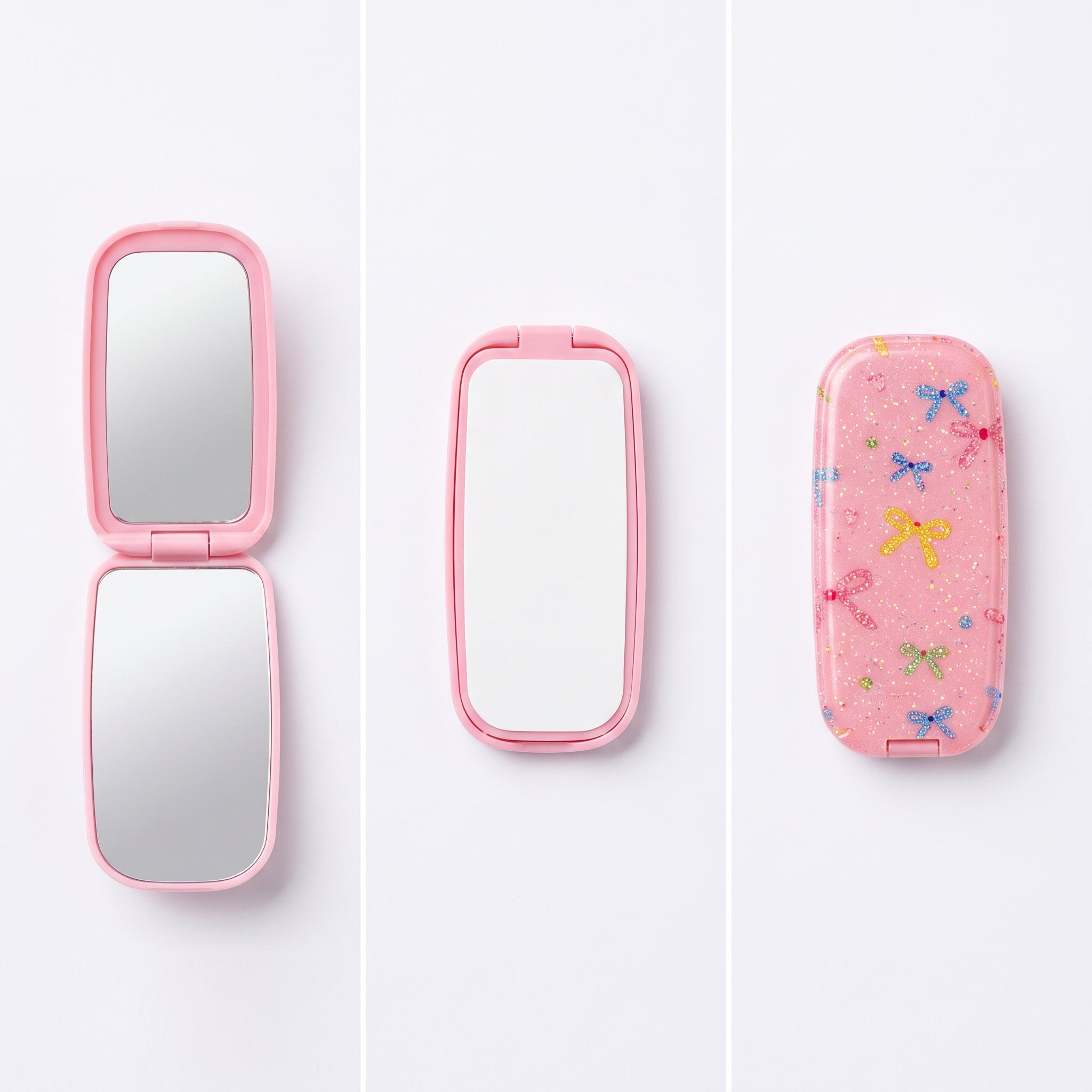 Phone Sticky Mirror - Pink Bow