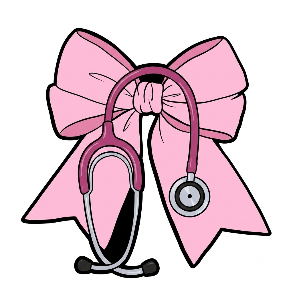 Pink Bow Stethoscope