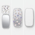 Phone Sticky Mirror - Transparent with Purple Flowers