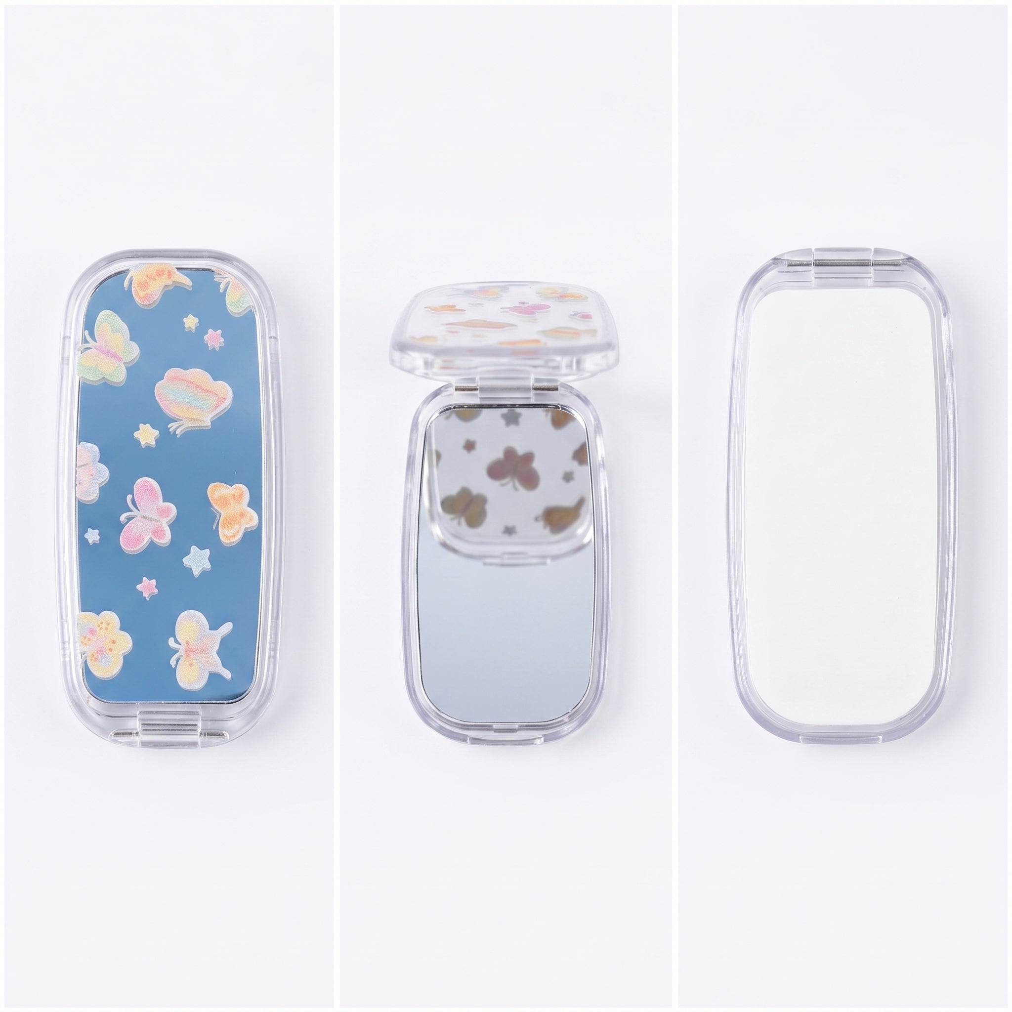Phone Sticky Mirror - Transparent Butterflies
