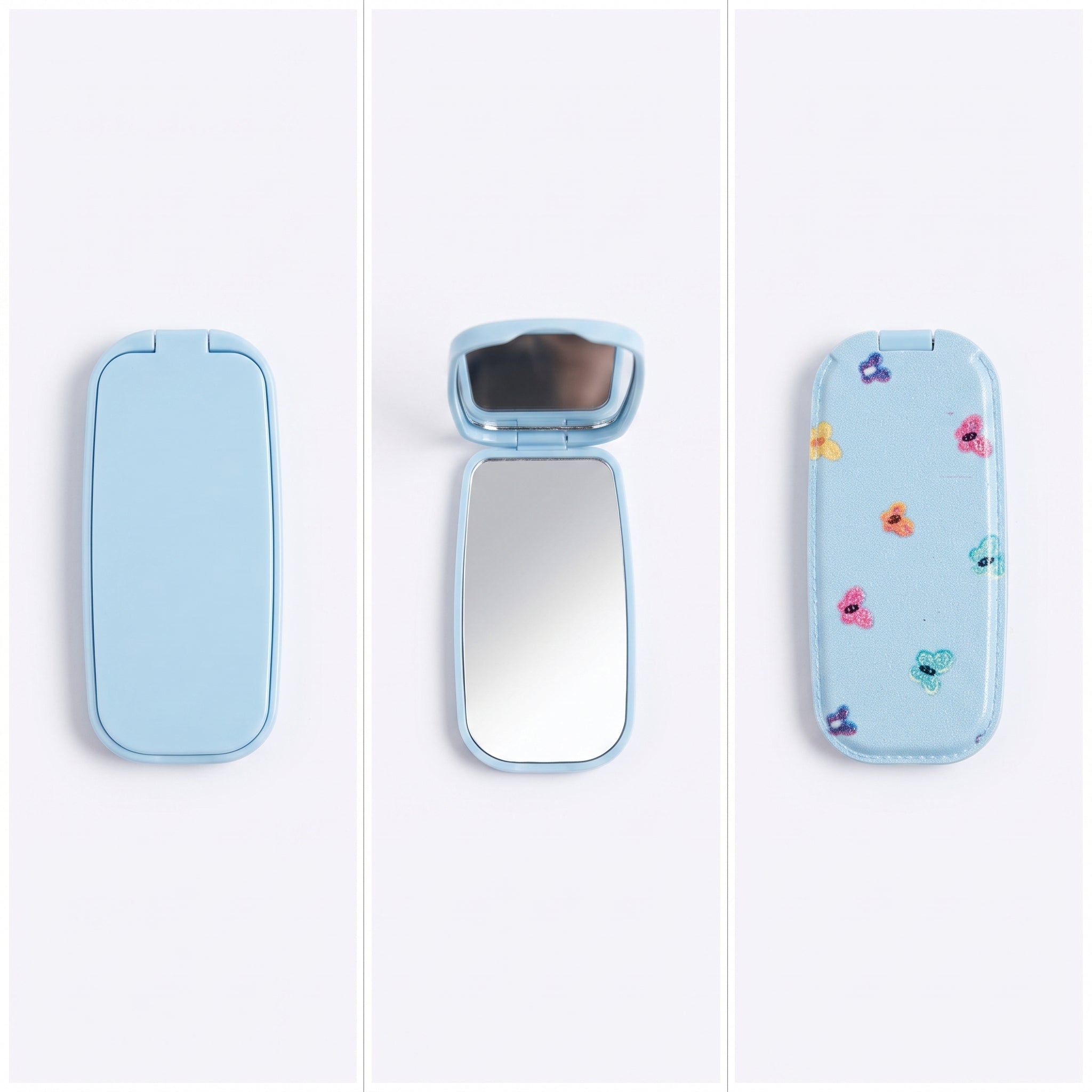 Phone Sticky Mirror - Skyblue Butterflies